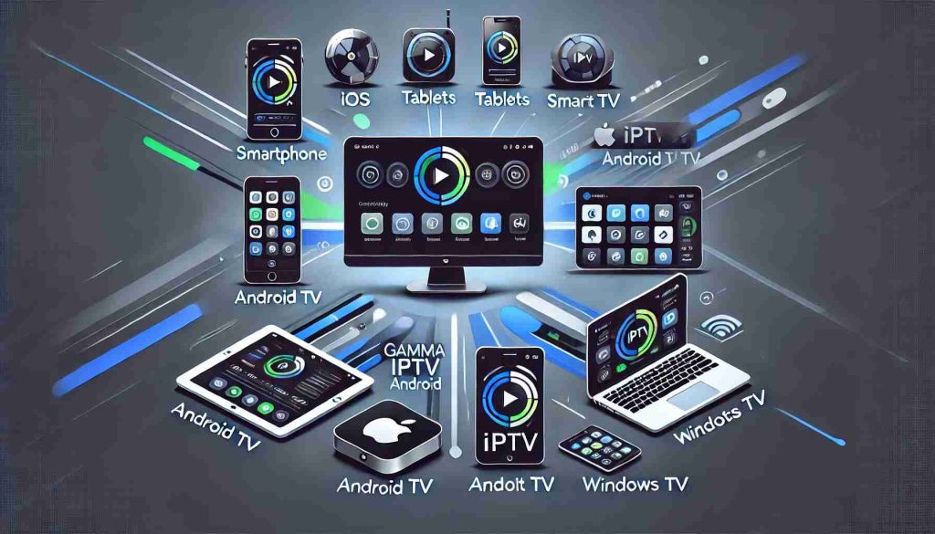 Gamma IPTV App Interface on Mobile Device