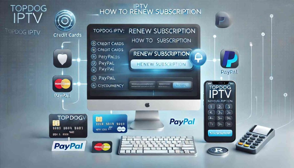 Illustration showing how to pay for Topdog IPTV subscription easily online 